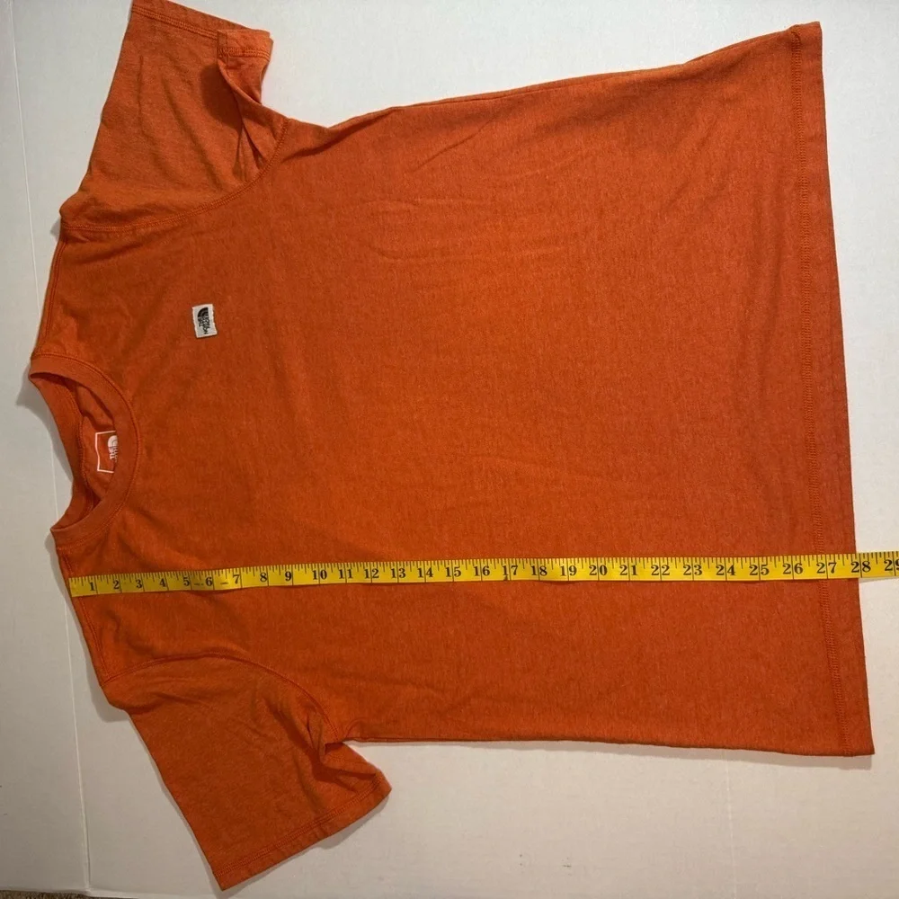 The North Face Orange Lightweight Men's Size Large Outdoor Hiking T Shirt.